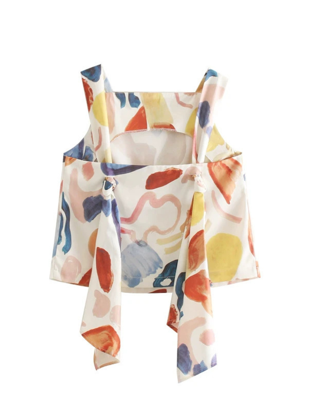 Womens Graffiti Tie Dye Cami Top